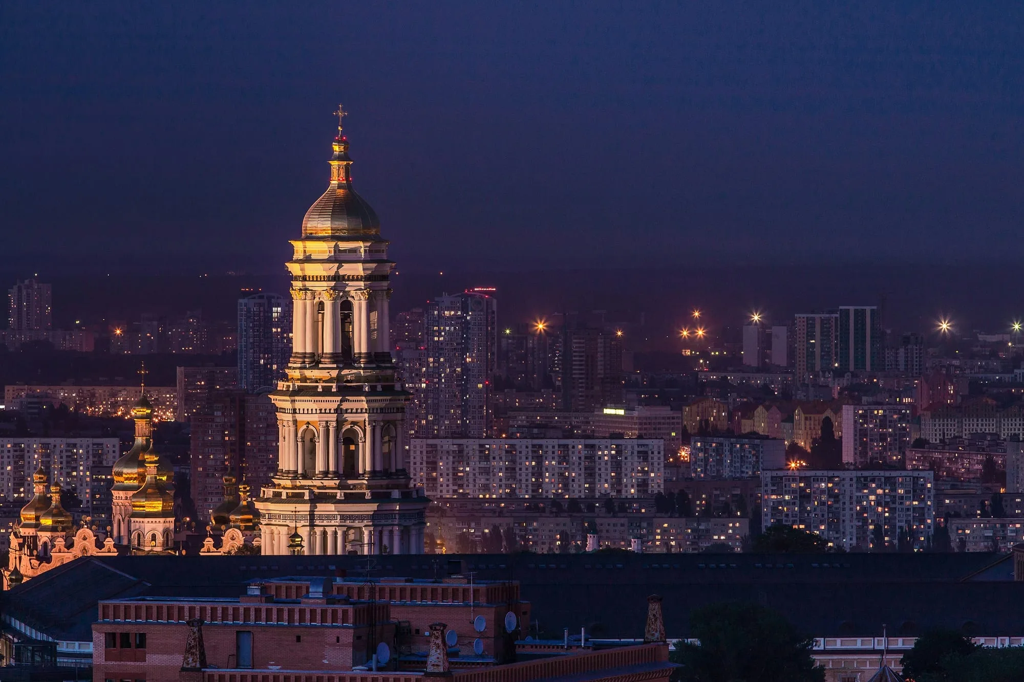 Kyiv at night